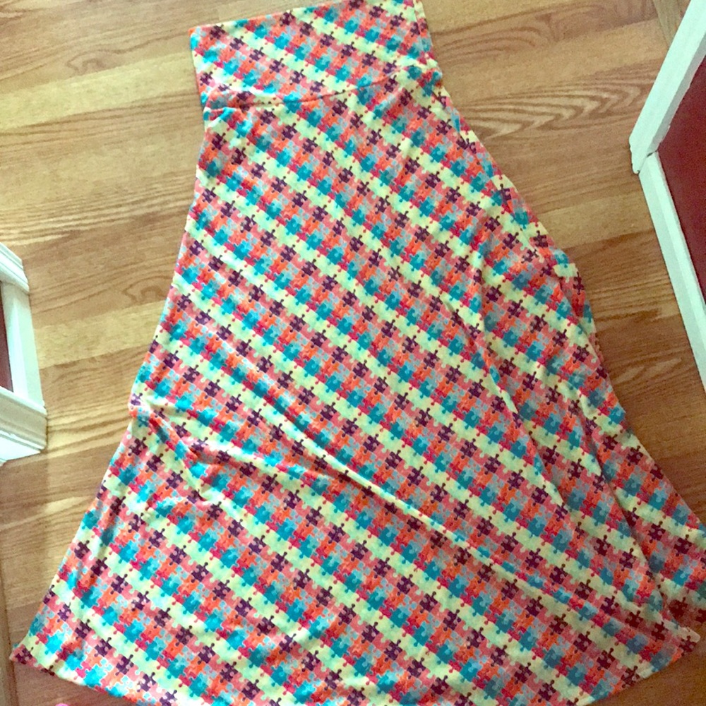 LLR Puzzle Piece Maxi Skirt